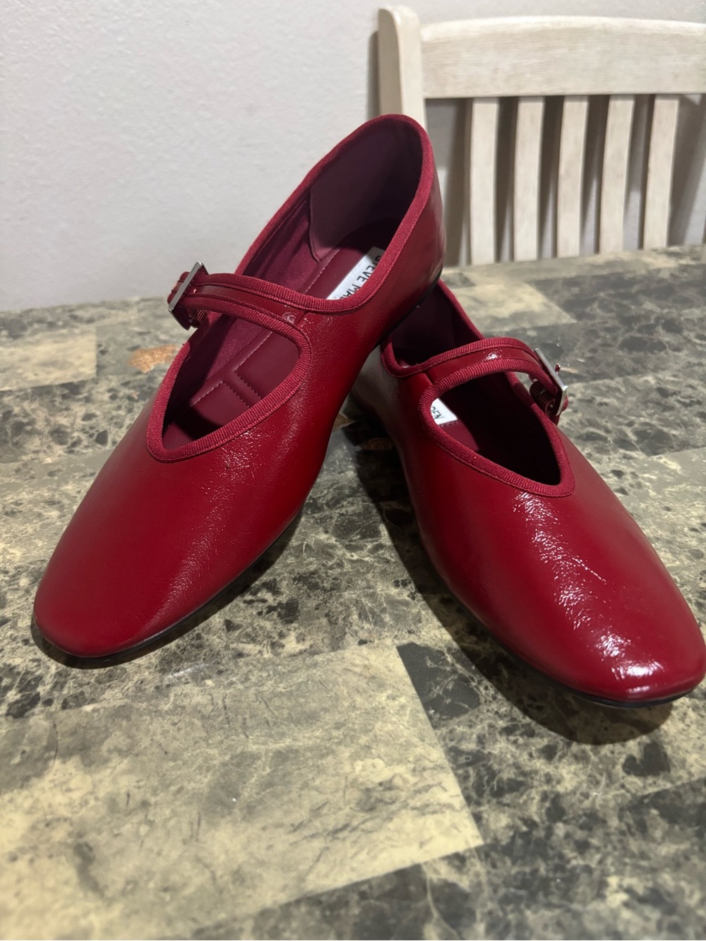 Steve Madden Red Mary Jane Flats